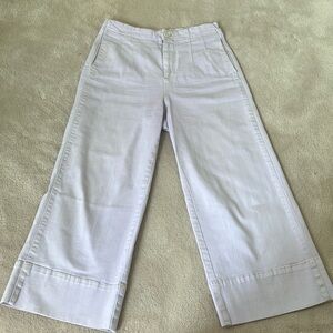 Pilcro and the Letterpress Lilac Wide Leg Jeans